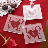 Etched Glass Coasters