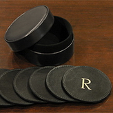 Leather Monogrammed Coasters