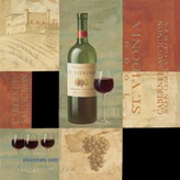 Pimpernel California Wine Collage Coasters